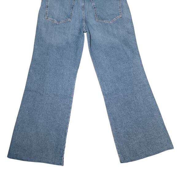 NEW Etica Denim Anya High Rise Modern Flare Jeans Northport Size 32‎ Raw Hem - Picture 9 of 16